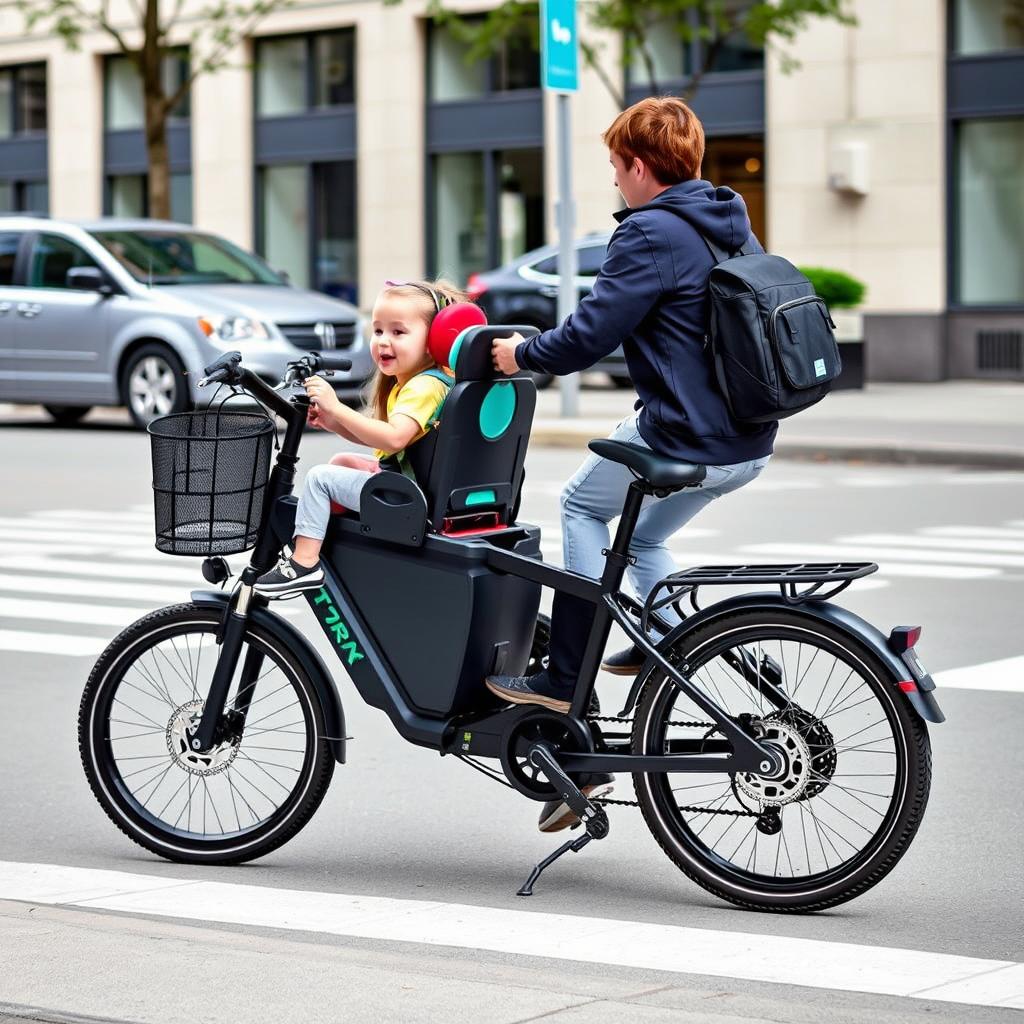 Tern GSD cargo electric bike with child seats Tern GSD cargo electric bike with child seats