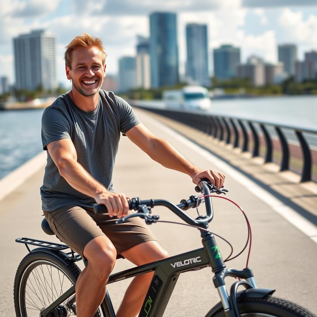 Velotric Nomad 2X demonstrating comfort features for recreational riders Velotric Nomad 2X demonstrating comfort features for recreational riders