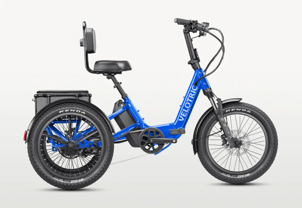 Velotric Triker in Electric Blue color Velotric Triker in Electric Blue color