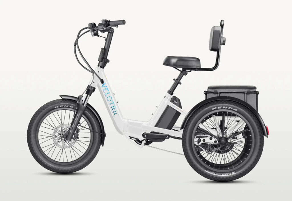 Velotric Triker in Pearl White color Velotric Triker in Pearl White color