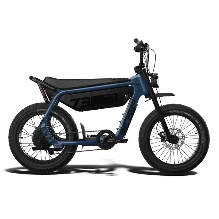 SUPER73-M1D Core in Slate, full side profile with rigid frame SUPER73-M1D Core in Slate, full side profile with rigid frame
