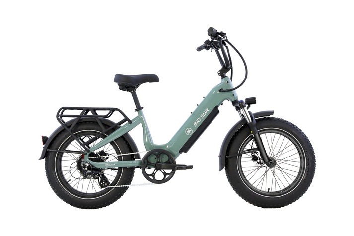 AIMA Big Sur Sport 2.0 in Sage Green, full side view with 20-inch fat tires