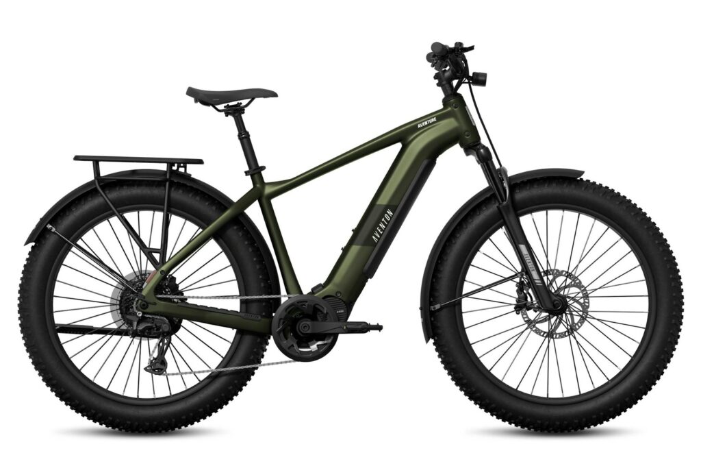 Aventon Aventure M in Camouflage, side view Aventon Aventure M in Camouflage, side view