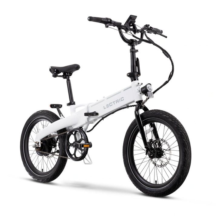 Lectric XP Lite2 Arctic White chain-drive electric bike, full view