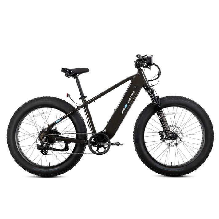 Lectric XPeak2 High-Step in Tempest Grey, full side view Lectric XPeak2 High-Step in Tempest Grey, full side view