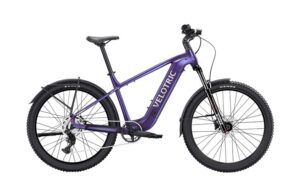 Velotric Summit 2 in Galaxy Purple, full right-side view with front air fork and fenders