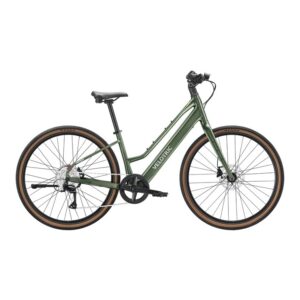 Velotric Tempo Mid-Step in Forest Evergreen, full-bike side view